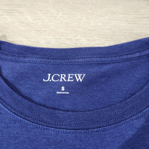 J.Crew Navy Blue Short Sleeve T-Shirt Cotton & Lyocell Blend Womens Size S - Picture 10 of 13
